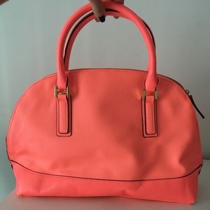 Neon Salmon Satchel